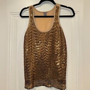Charlotte Russe Sequin Tank Top sz small